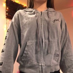 VS PINK grey hoodie